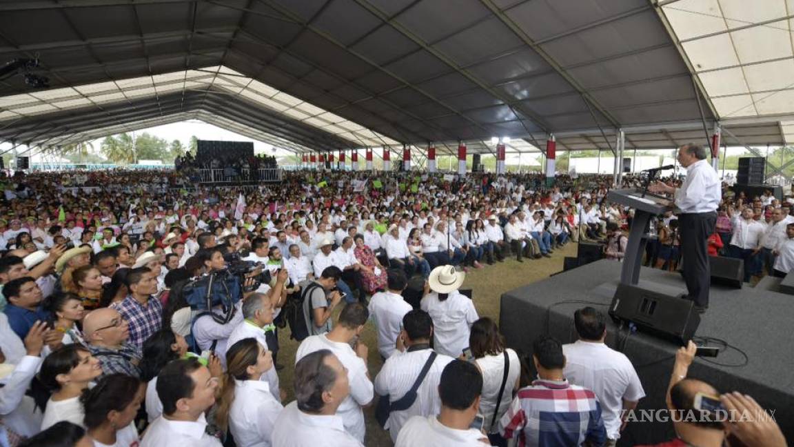Califican como 'impresionante' el mitin de la CNC con Meade en Veracruz