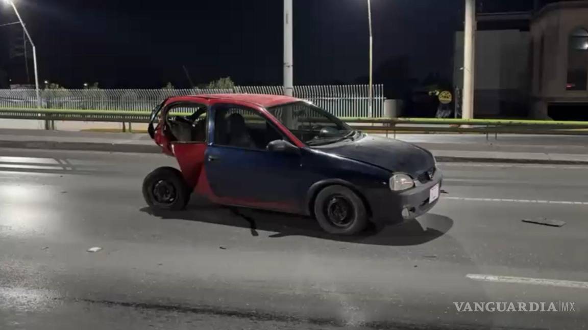 $!El automóvil involucrado era un Chevrolet Camaro que presuntamente iba a exceso de velocidad.