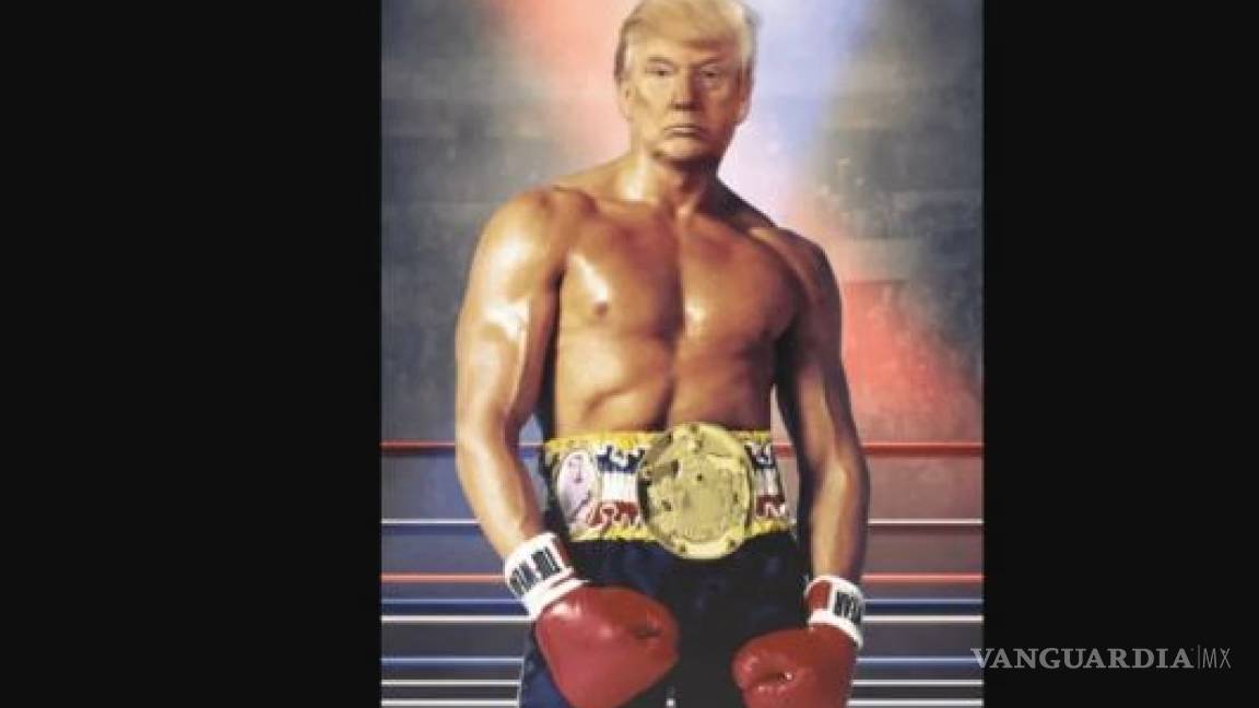 Trump tuitea una foto suya como Rocky Balboa y el mundo lo 'trolea'