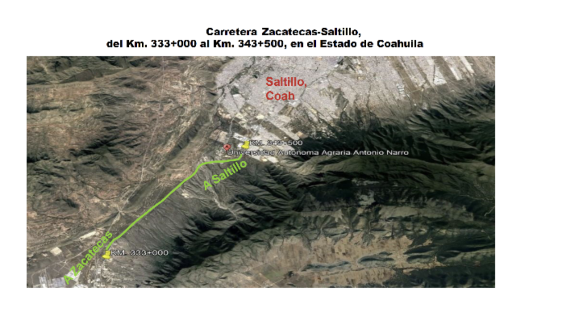 $!Este es el tramo que se estará ampliando, de acuerdo con el convenio publicado en el Diario Oficial de la Federación.