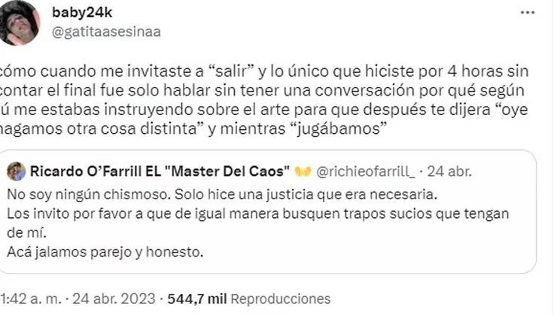 $!Mujer acusa a Ricardo O’Farrill de agredirla por negarse a tener relaciones