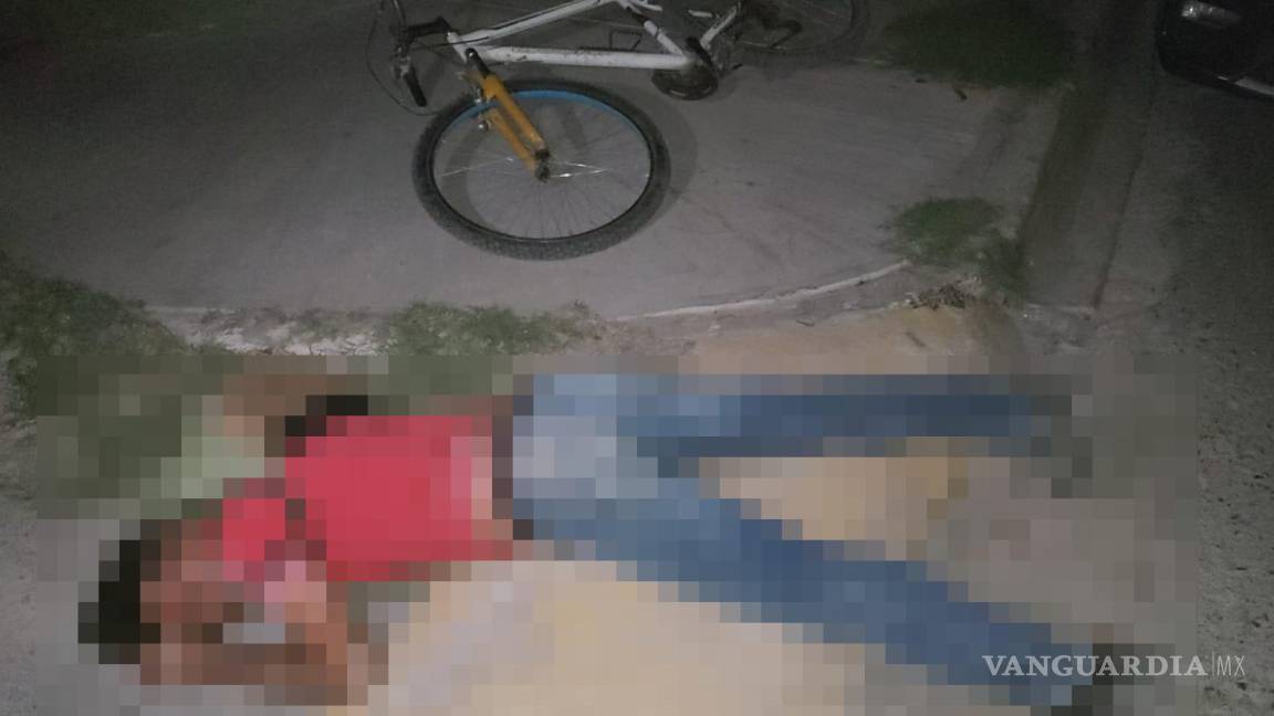 Joven ebrio sufre accidente en bicicleta, en Parras De la Fuente