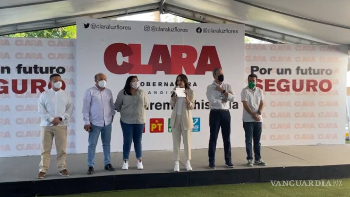 Clara Luz Flores llama 'irresponsables' a candidatos que se declaran ganadores en Nuevo León