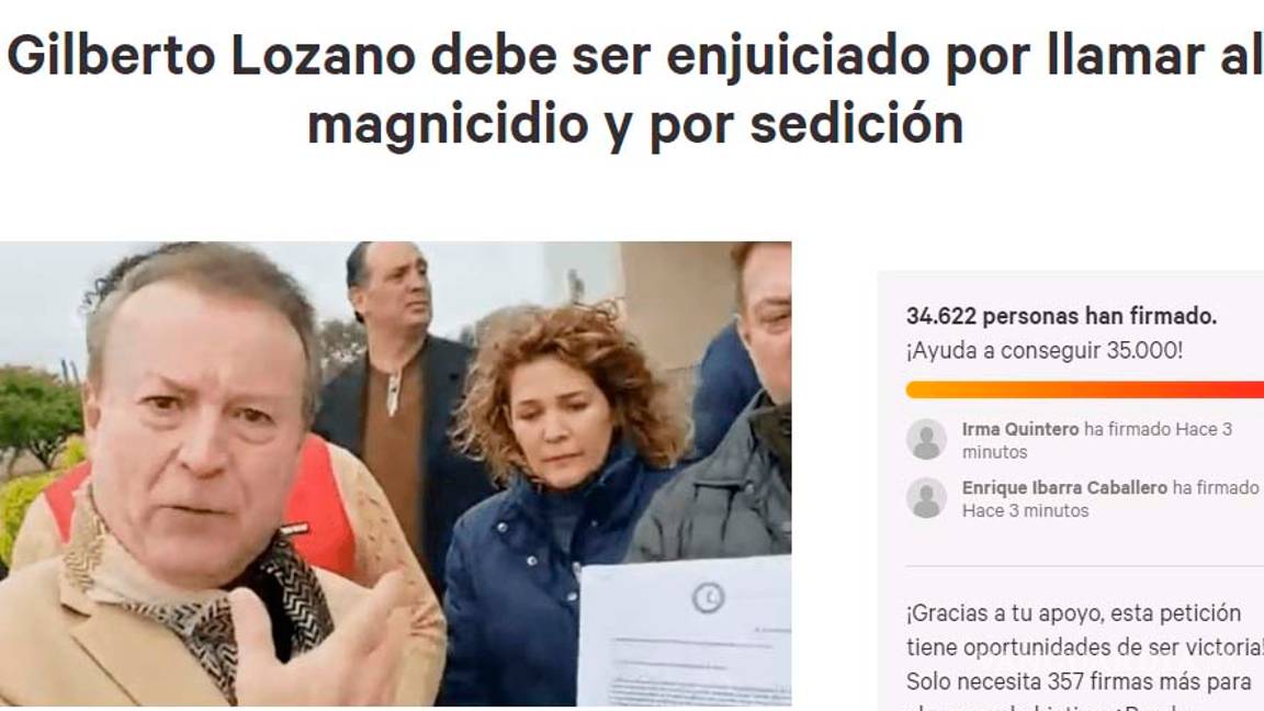 $!Acusan a FRENAAA y Gilberto Lozano de pedir la cabeza de AMLO