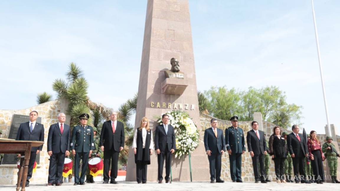 En el 105 aniversario de la firma del Plan de Guadalupe: Reconoce Coahuila al Ejército y al legado de Carranza