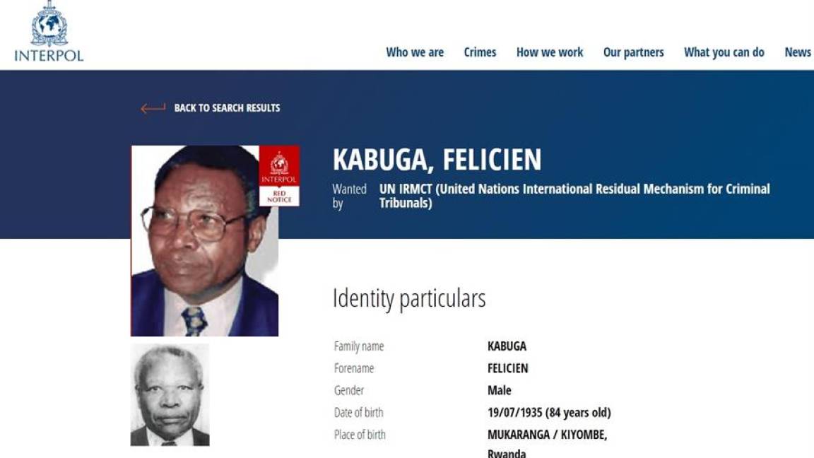 Detienen en París a Félicien Kabuga, uno de los fugitivos más buscados por genocidio de Ruanda