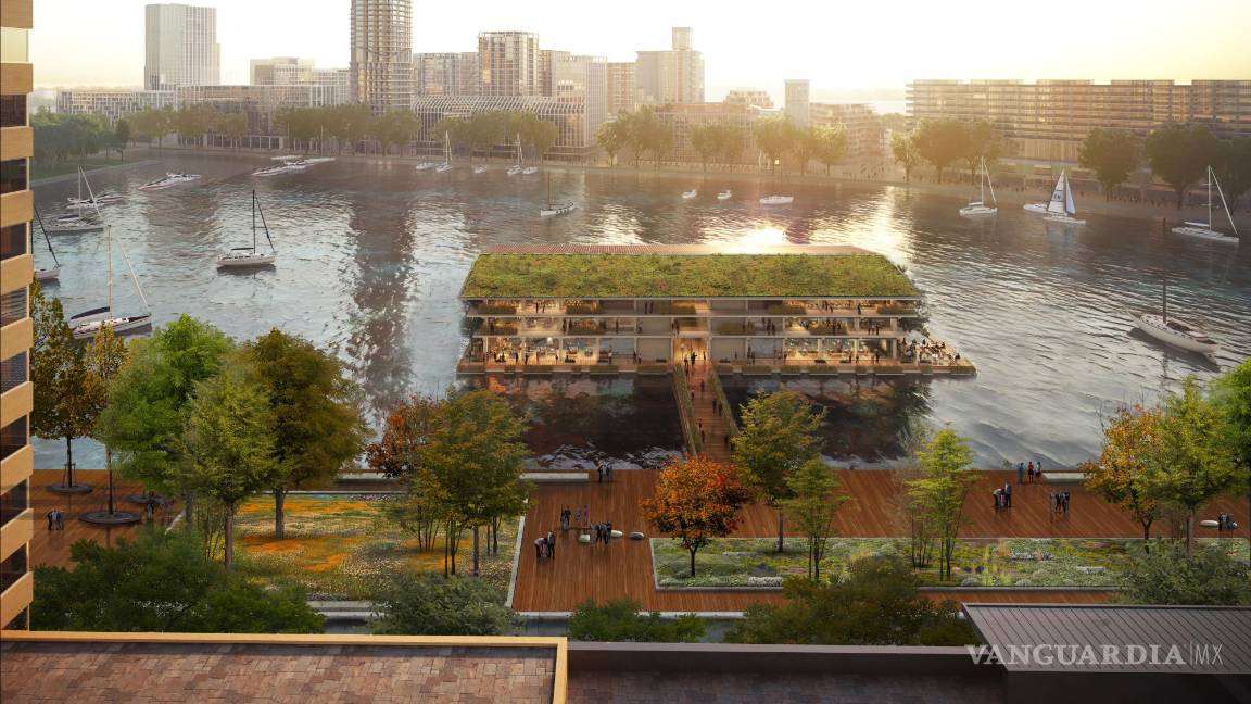 $!Versión del proyecto FOR con tejado parcialmente cubierto de vegetación.