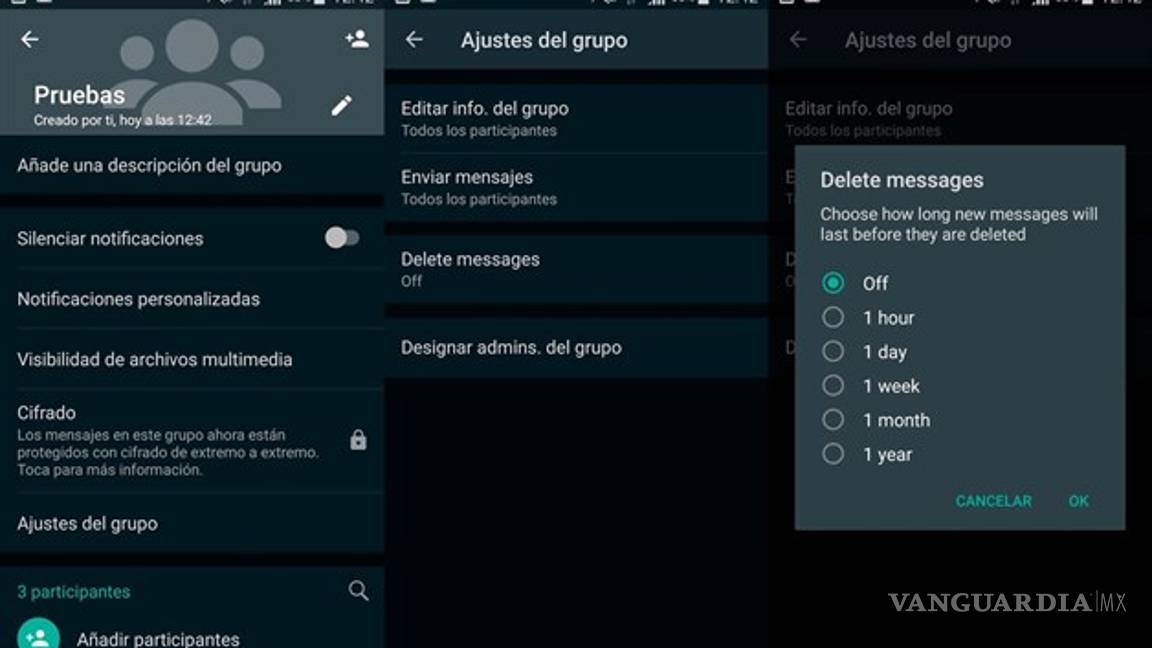$!Así funciona el 'autodestruir mensajes' de WhatsApp