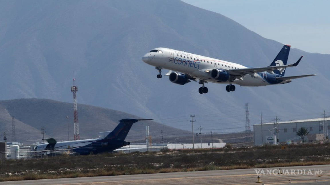 Regresa hoy Aeroméxico al sur de Coahuila, con sus servicios CDMX-Saltillo-CDMX... con menos vuelos