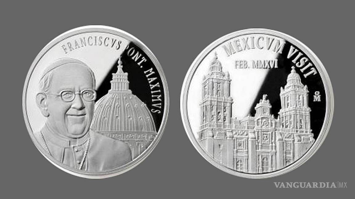 Obsequiarán al papa Francisco monedas conmemorativas en México