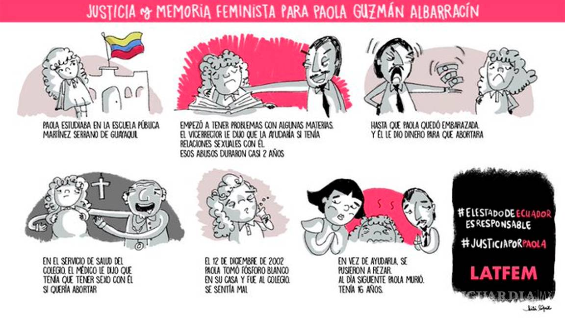 $!Adolescente se suicidó tras ser violada y obligada a abortar en su colegio, el caso Paola Guzmán Albarracín