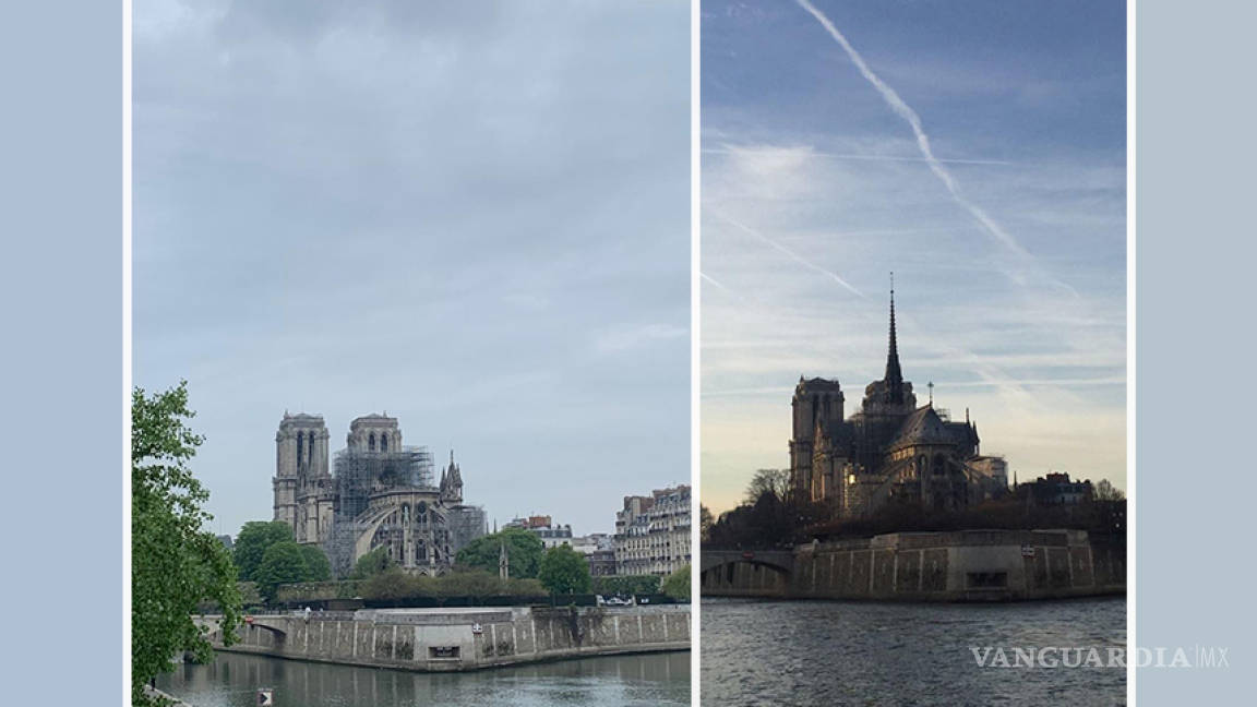 Catedral de Notre Dame, antes y después del incendio (fotogalería)
