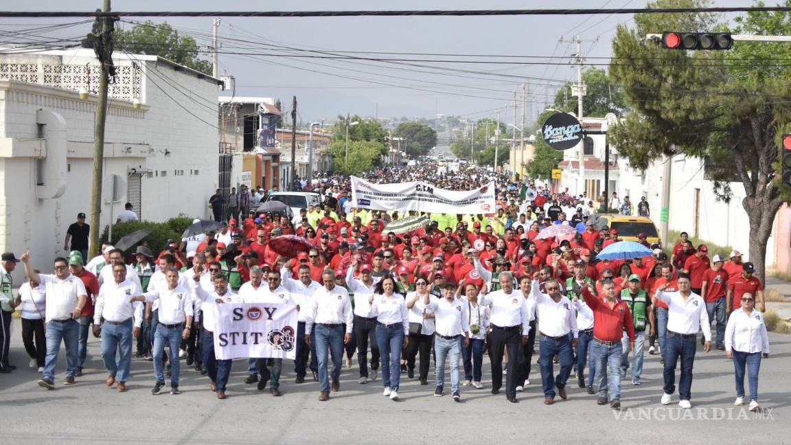 Se suma a marcha de la CTM por Día del Trabajo, candidata a alcaldesa de Ciudad Frontera