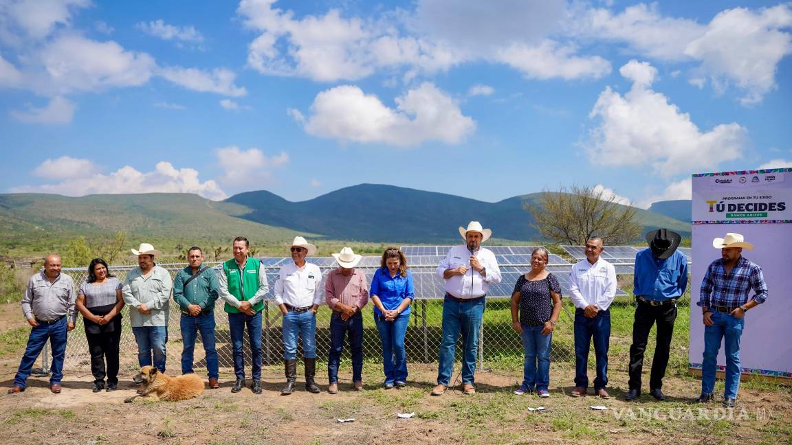 Impulsan autosuficiencia hídrica y energética en San Martín de las Vacas con obra solar comunitaria