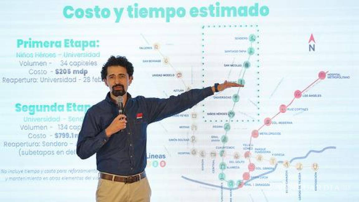 Sumará 1 mil mdp reparación de Línea 2 del Metro en Nuevo León