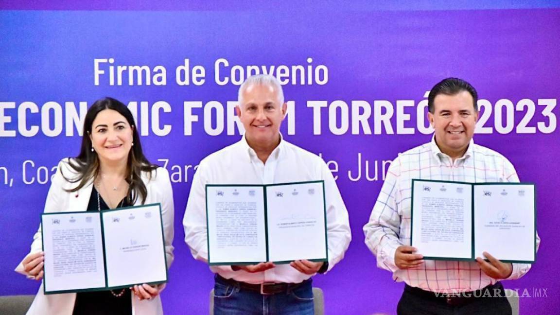 Firma Alcalde convenio, Torreón albergará foro internacional en favor de las mujeres