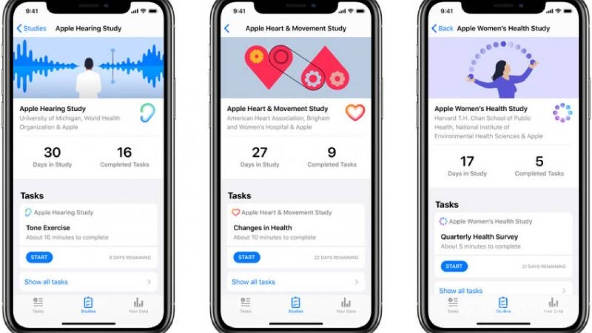 Apple Research te ayuda a hacer estudios médicos sin salir de tú casa con sólo tu iPhone