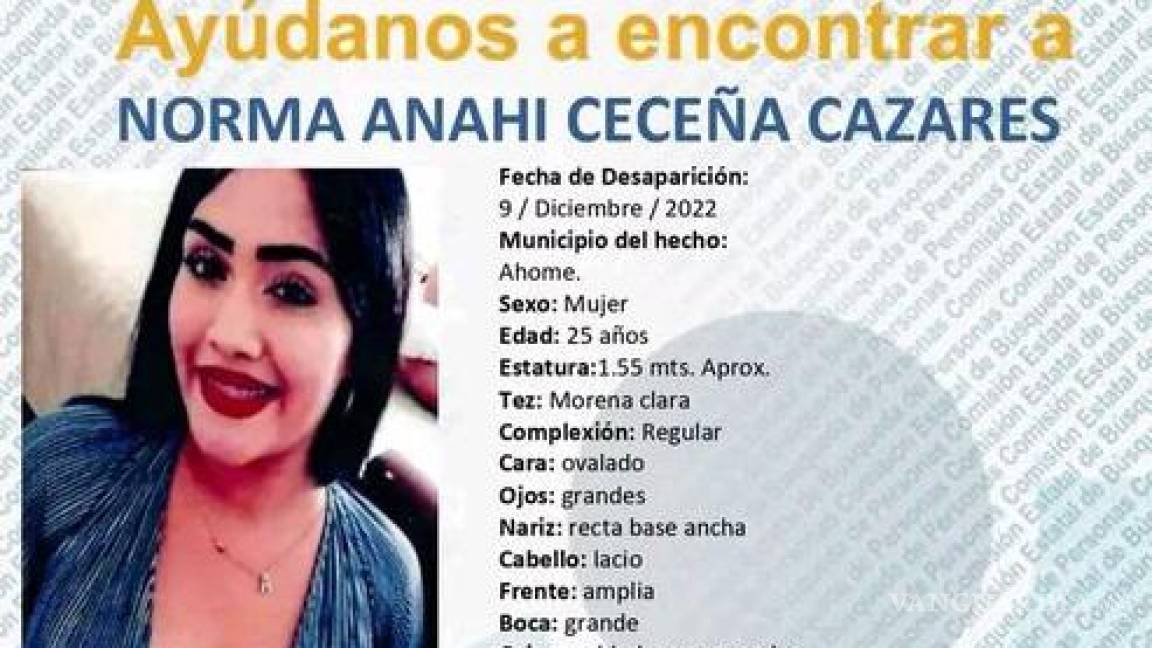 $!Encuentran sin vida a Norma Anahí en Ahome, Sinaloa