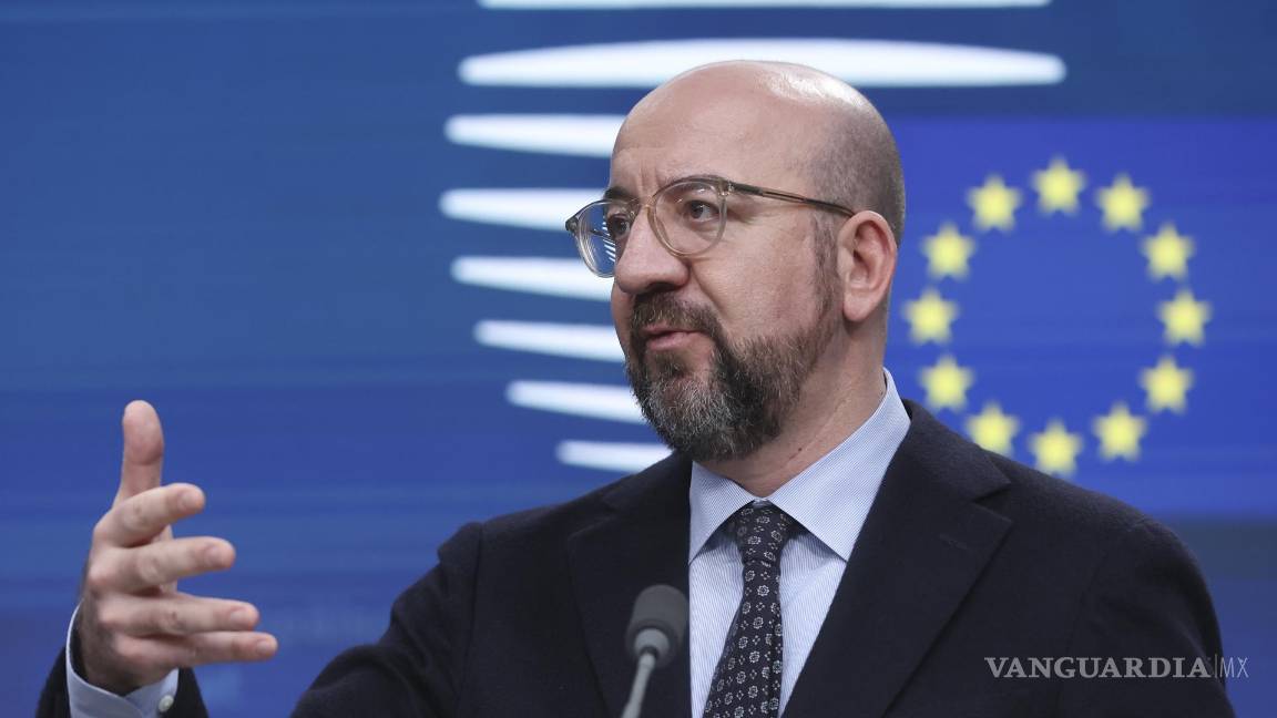 $!El presidente del Consejo Europeo, Charles Michel, habla durante la conferencia de prensa final del Consejo Europeo en Bruselas, Bélgica.