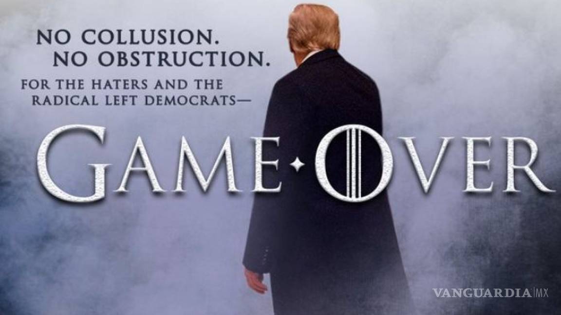 Trump canta victoria al estilo de Game of Thrones antes de la publicación del informe de Mueller