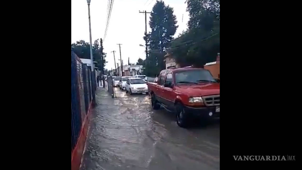 Nuevamente inundaciones y encharcamientos en Saltillo por lluvias