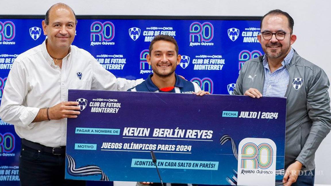 Rayados de Monterrey apoya al clavadista Kevin Berlín en su aventura olímpica en París 2024