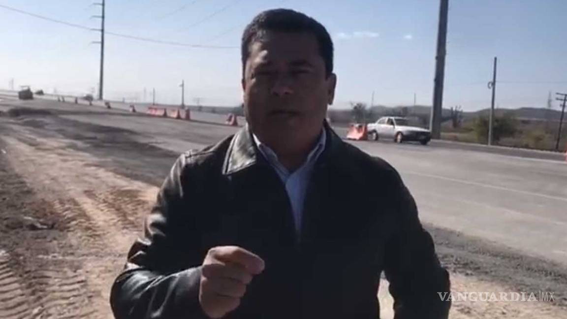Avanza ampliación de la Carretera Saltillo-Derramadero, informa Reyes Flores
