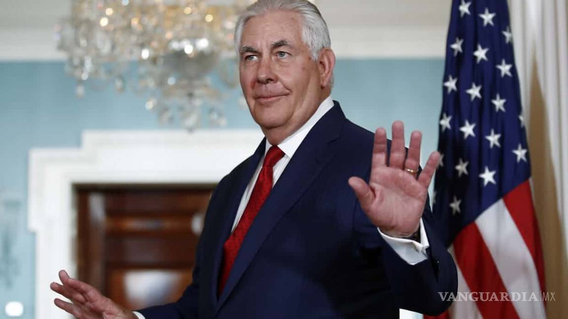 Sepan que seguiré orando por nuestro país: Tillerson