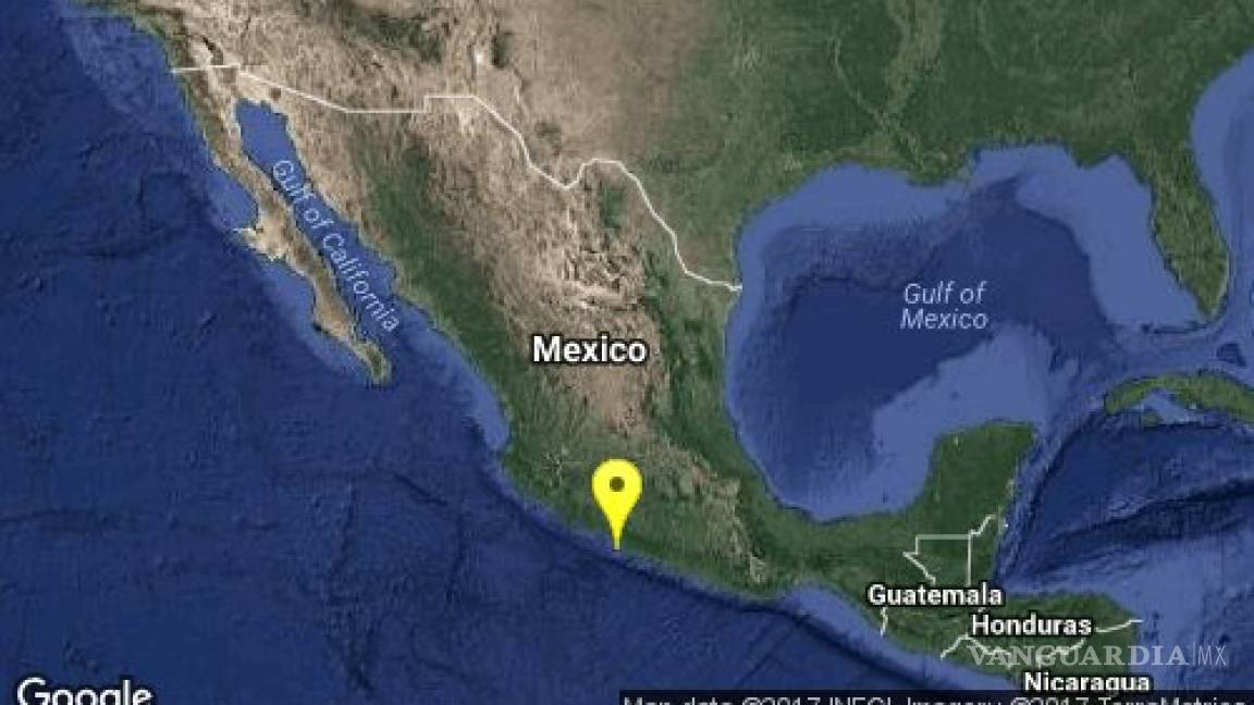 Reportan Sismo de 5.0 grados al Suroeste de Petatlán, Guerrero