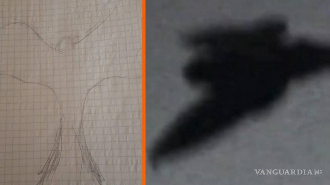 $!Joven dibujó al supuesto ‘hombre pájaro’ tras avistamiento en Saltillo.