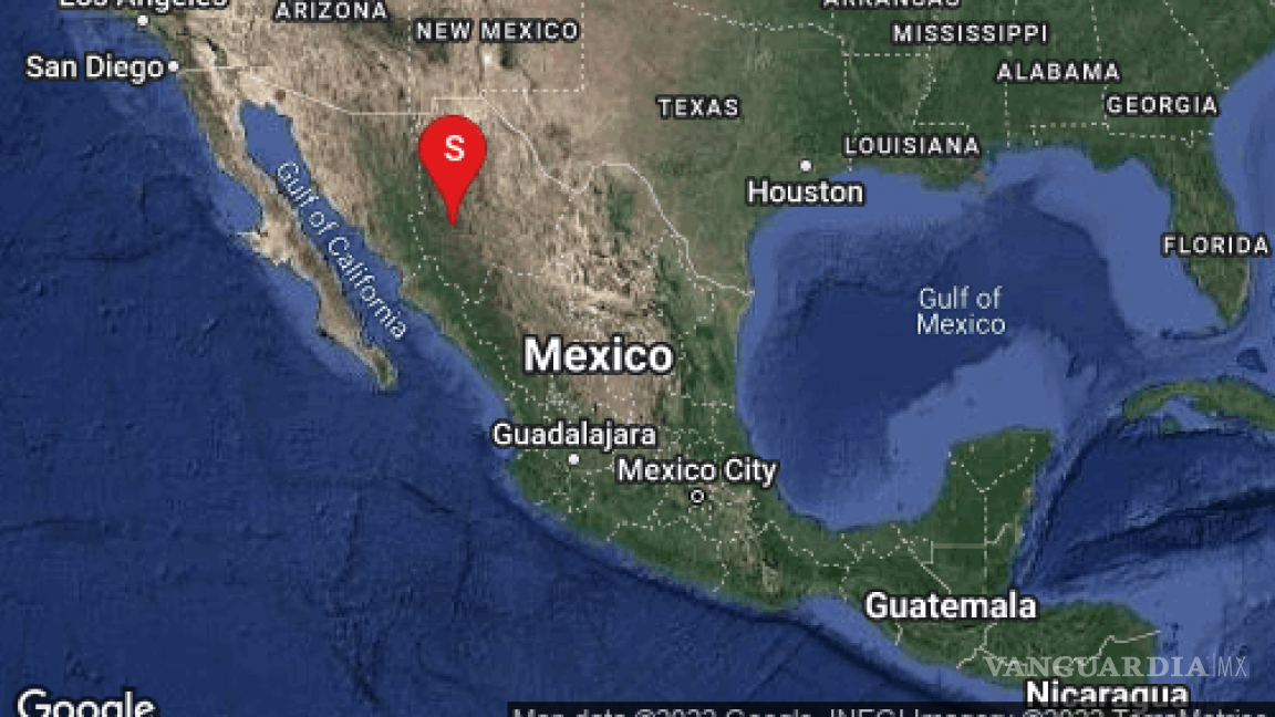 Sismo de magnitud 5.1 en Cuauhtémoc, Chihuahua