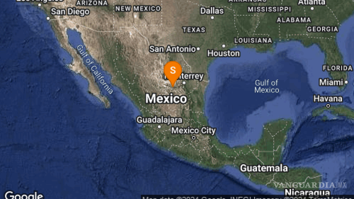 Sismo magnitud 4.1 se deja sentir en Parras de La Fuente, Coahuila