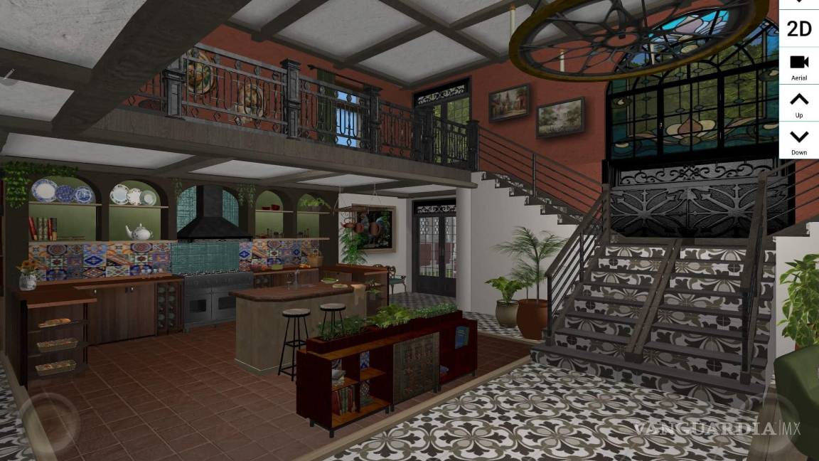 $!El interior de la Casa Roja, con muebles y detalles decorativos con un hermoso estilo mexicano.