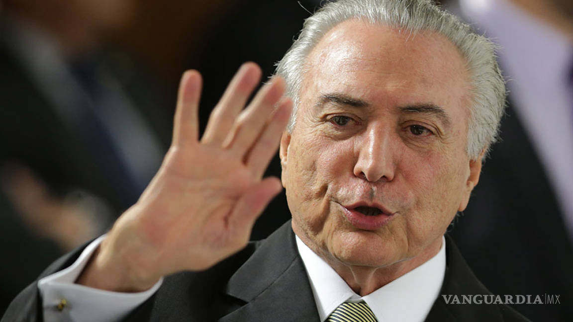 Motivos económicos en destitución de Rousseff, reconoce Temer