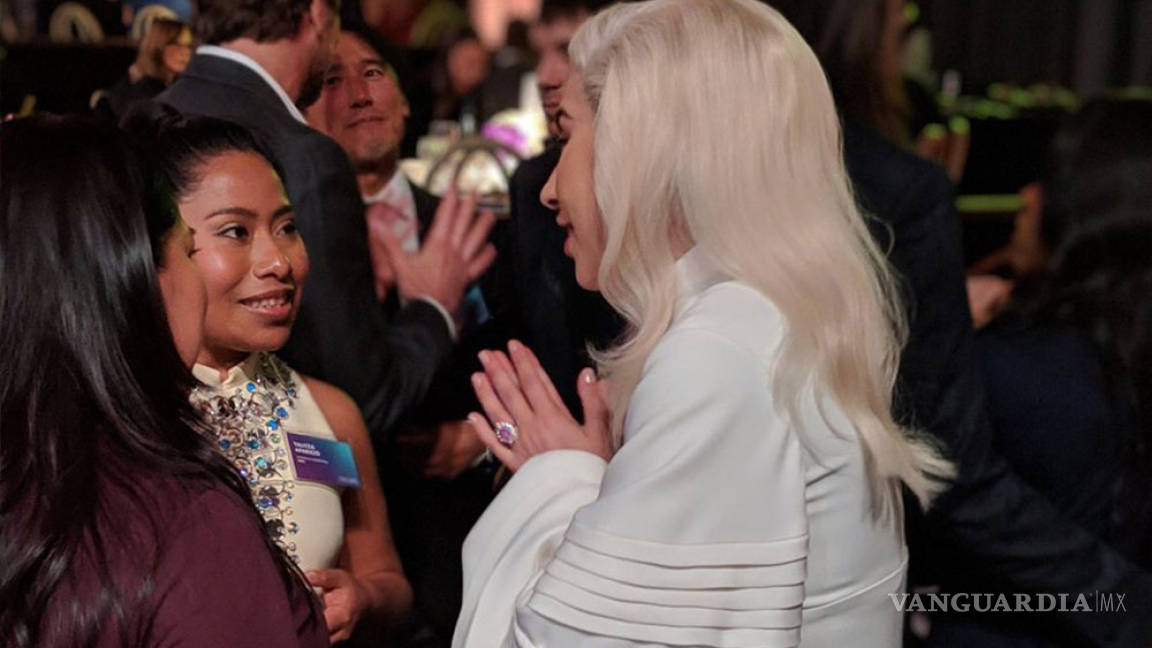 El encuentro entre Yalitza Aparicio y Lady Gaga