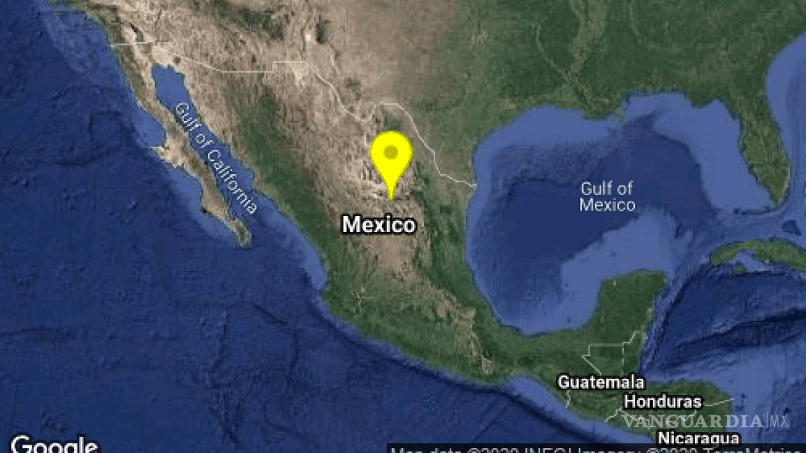 Se registra sismo de 4.0 grados en Parras, Coahuila