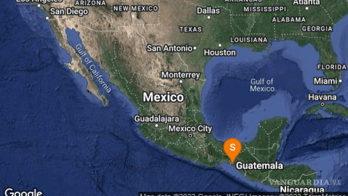 Temblor de 4.6 sacude Chiapas durante la mañana del sábado