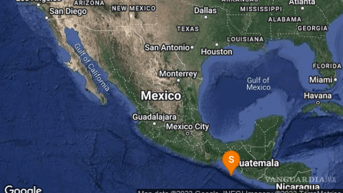 Sismo de 4.8 sorprende a Chiapas durante la tarde del viernes