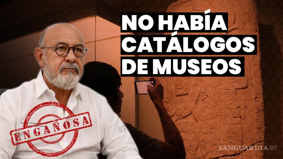 Engañoso que Secretaría de Cultura no tenía catálogos de los museos