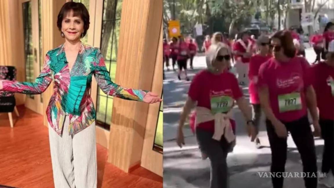 Confunde Pati Chapoy a mujeres que vestían de rosa en una carrera con simpatizantes de Xóchitl Gálvez