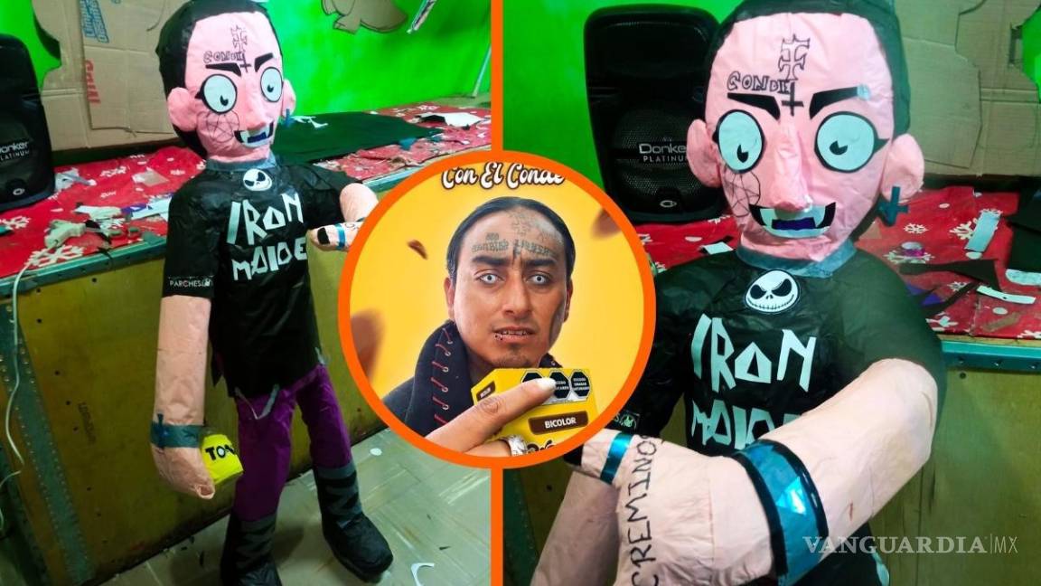 Crean piñata del ‘Conde’ de Saltillo, figura se hace viral (fotos)