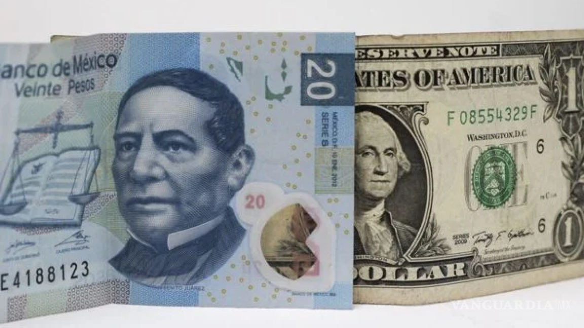 Peso mexicano rompe barrera de 18 unidades por dólar
