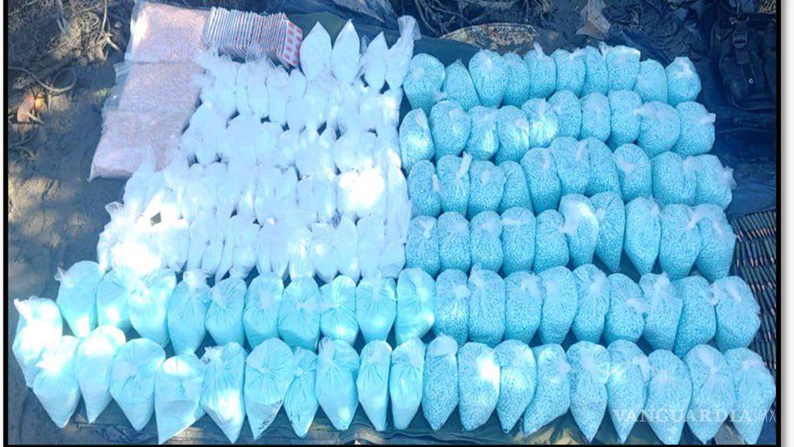 $!Golpe al Narcotráfico: decomisan más de 200 mil pastillas de fentanilo y 18 kilogramos de metanfetaminas