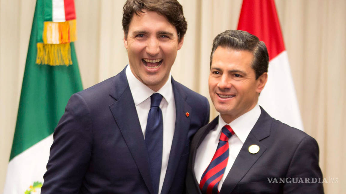 Peña Nieto y Justin Trudeau hablan de TLCAN y aranceles de EU