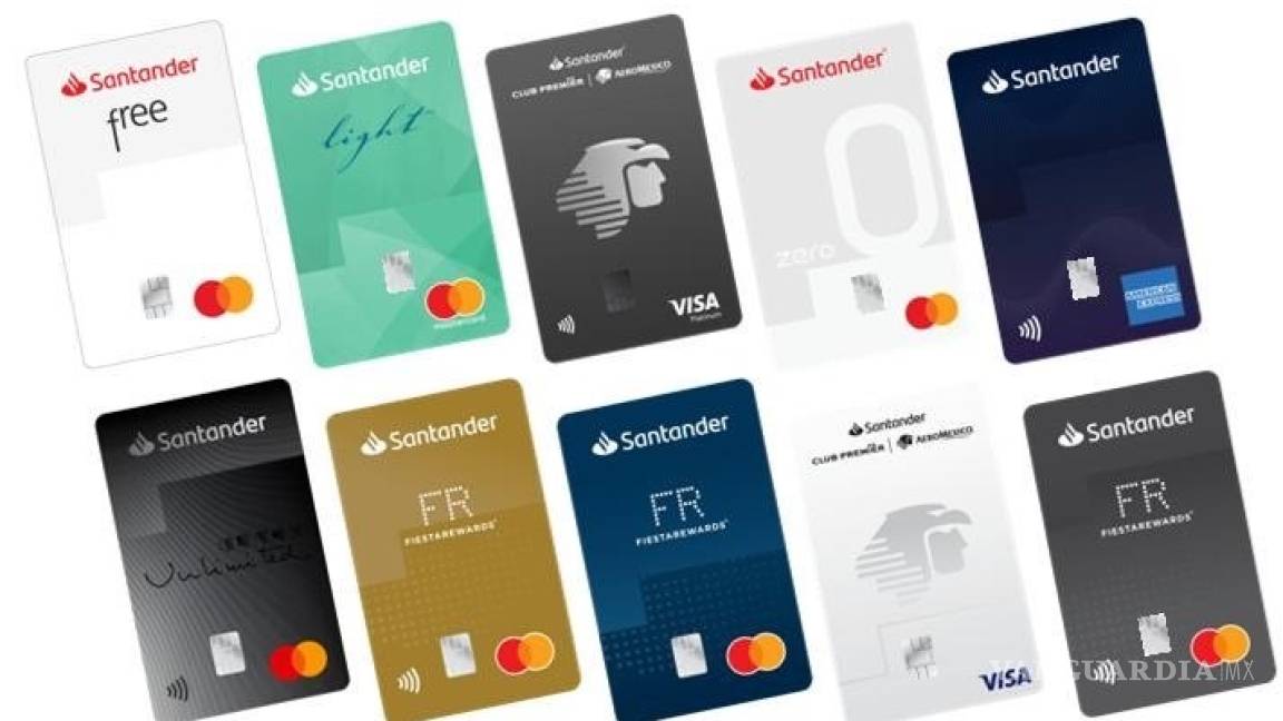 Tarjetas de crédito de Santander no tendrán números, para evitar robos o clonación