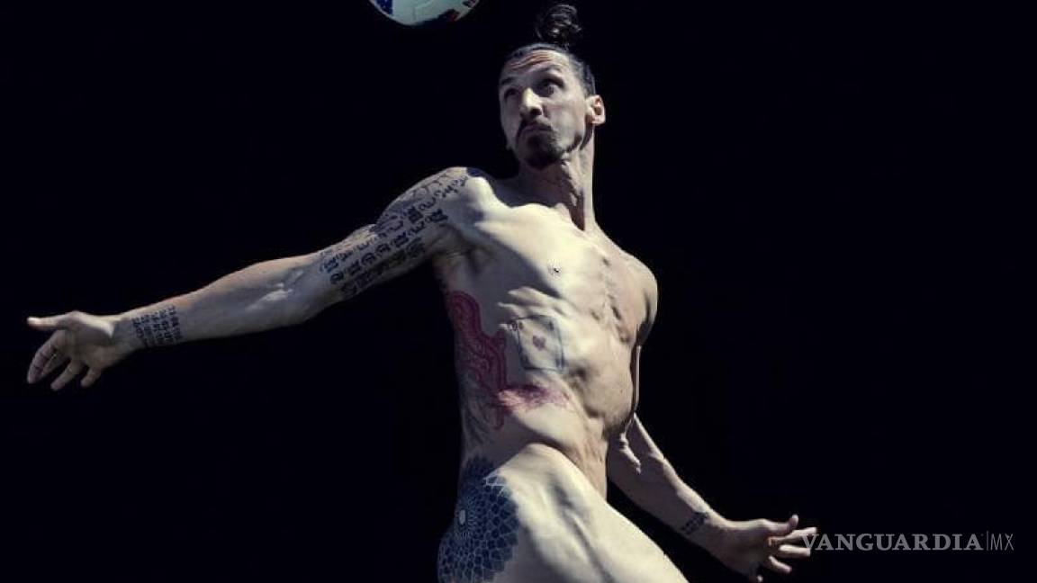 Zlatan Ibrahimovic aparece completamente desnudo para ESPN