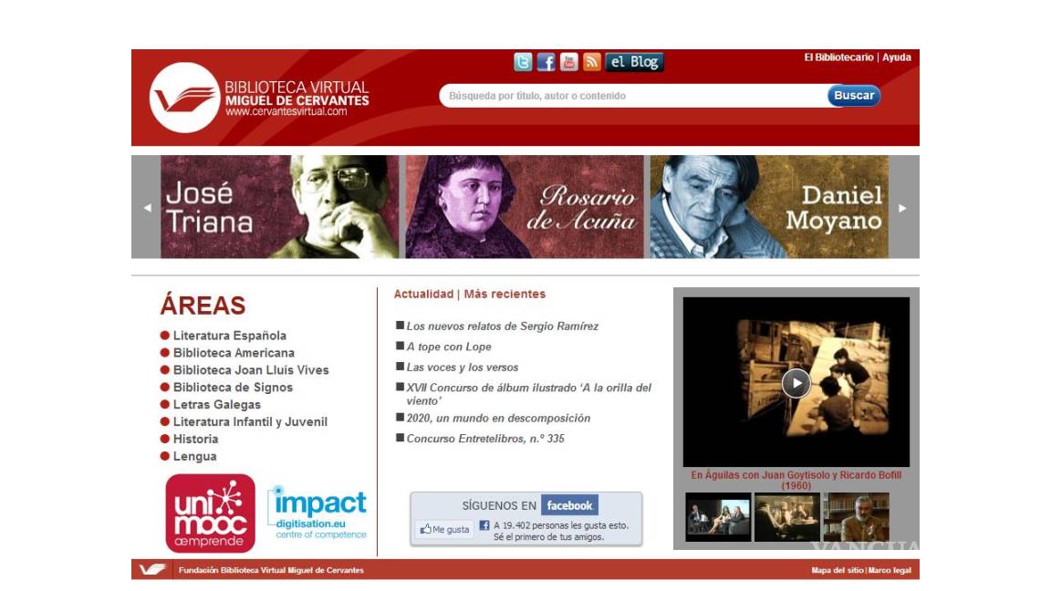 $!Mayor web de literatura hispana sirve un millón de páginas al año en EU