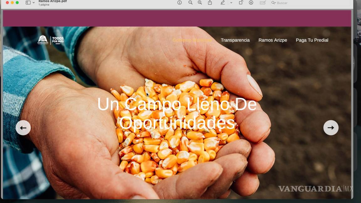 Estrena sitio web Gobierno Municipal de Ramos Arizpe