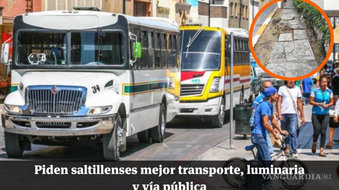 Mejores camiones y choferes menos groseros: ciudadanos de Saltillo votan en favor del peatón