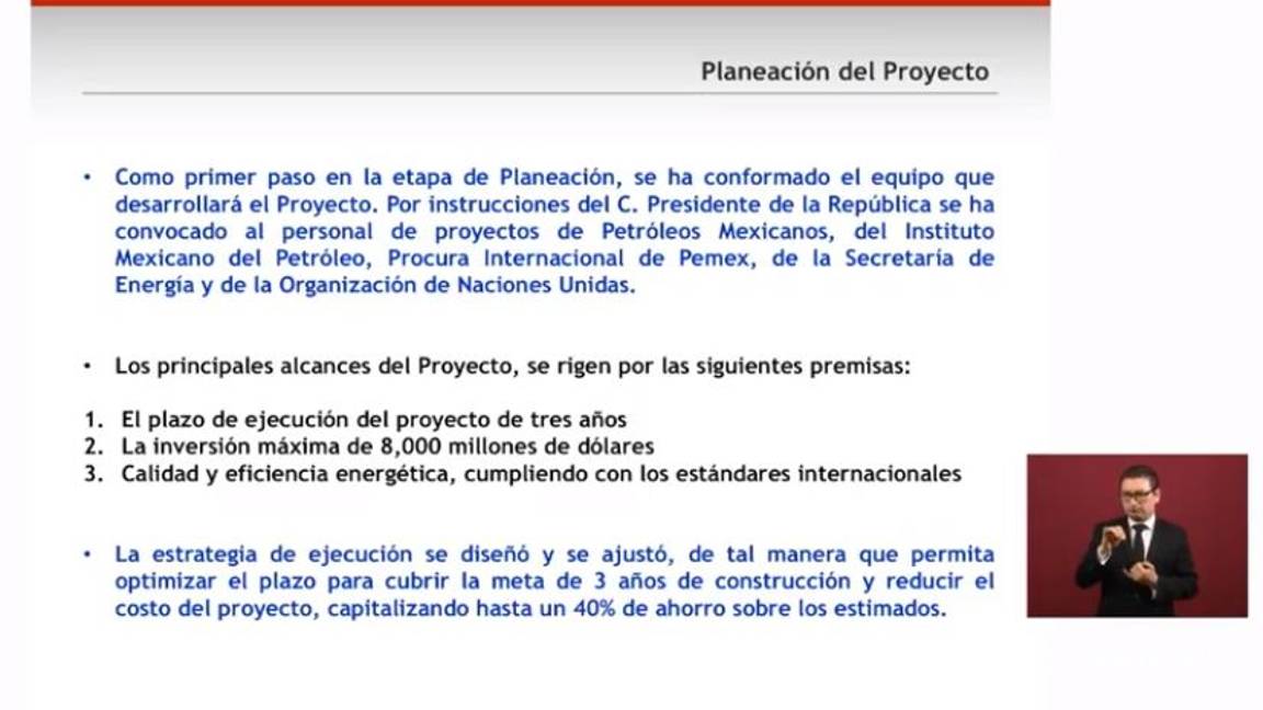 $!Pemex y Energía harán la refinería en Dos Bocas porque empresas "pedían mucho y se pasaban de tiempo": AMLO